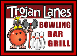 Trojan Lanes Logo